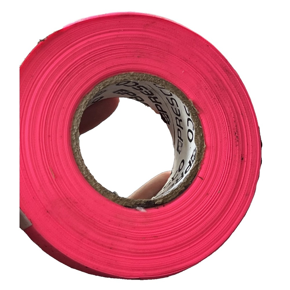 Neon Pink Flagging Tape 200ft Boundaries Surveying Construction Landscape